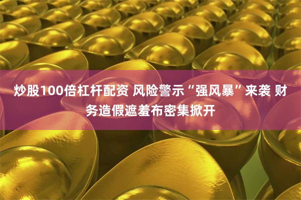 炒股100倍杠杆配资 风险警示“强风暴”来袭 财务造假遮羞布密集掀开