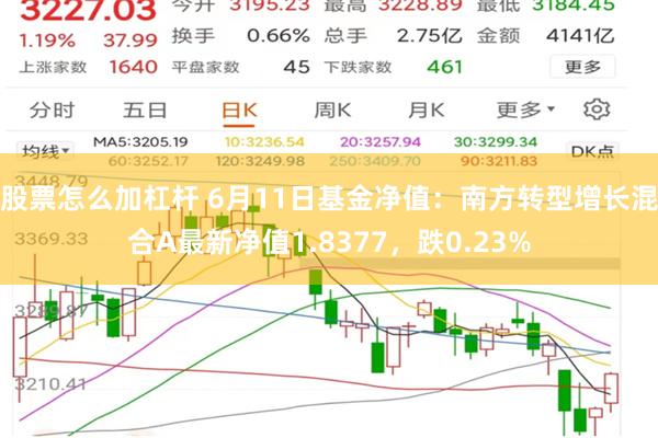 股票怎么加杠杆 6月11日基金净值：南方转型增长混合A最新净值1.8377，跌0.23%