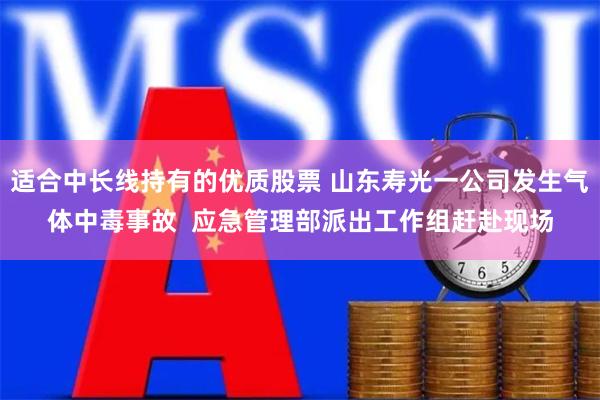 适合中长线持有的优质股票 山东寿光一公司发生气体中毒事故  应急管理部派出工作组赶赴现场