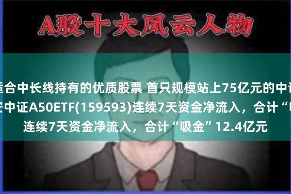 适合中长线持有的优质股票 首只规模站上75亿元的中证A50ETF——平安中证A50ETF(159593)连续7天资金净流入，合计“吸金”12.4亿元