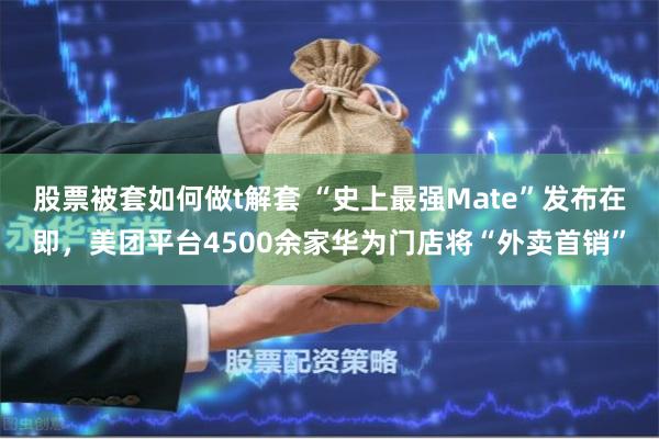 股票被套如何做t解套 “史上最强Mate”发布在即，美团平台4500余家华为门店将“外卖首销”