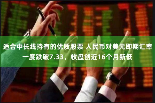 适合中长线持有的优质股票 人民币对美元即期汇率一度跌破7.33，收盘创近16个月新低